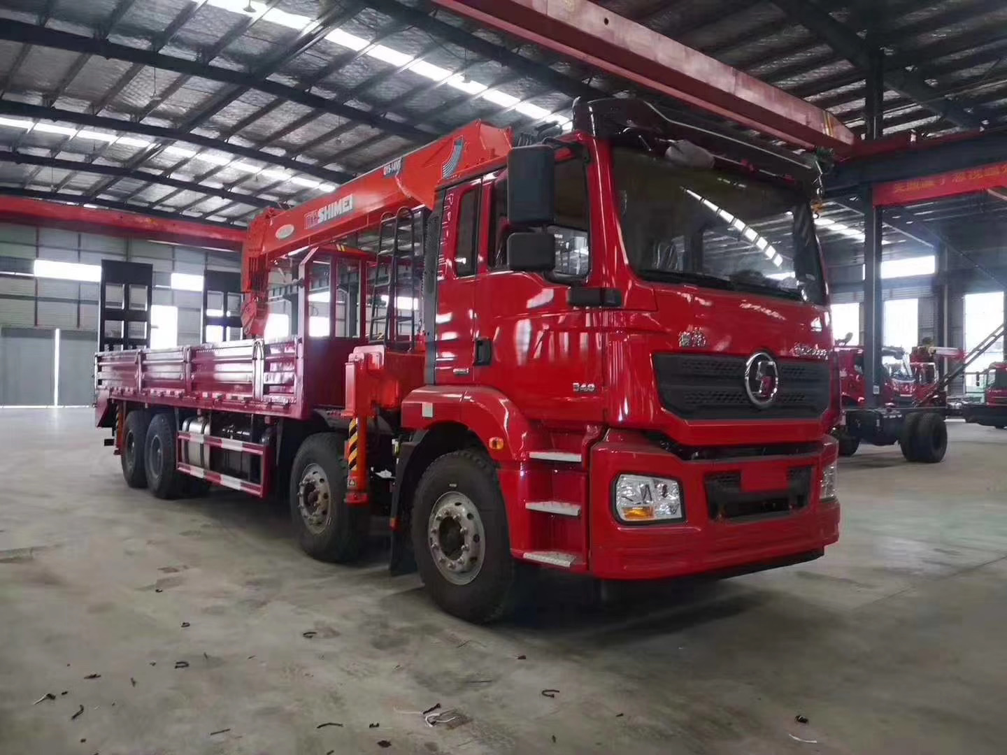 陕汽前四后八随车起重运输车